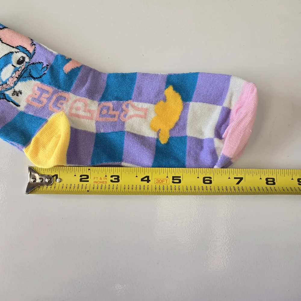 🍒🍒 Stitch Plaid Crew Socks